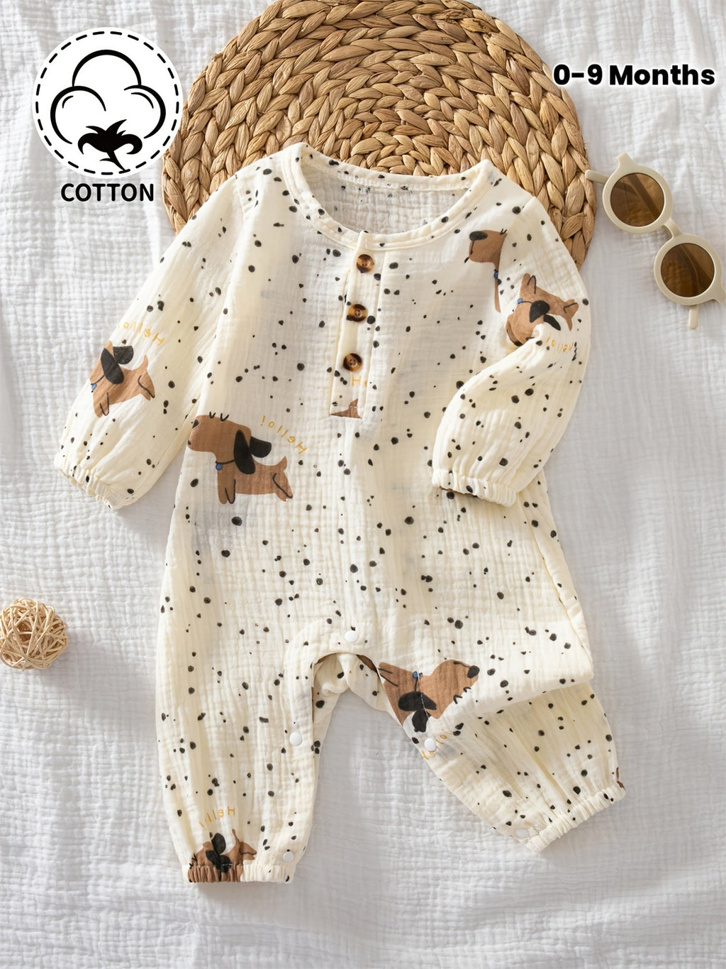 Grenouillère à manches longues pour bébé et enfant — Monptitlou