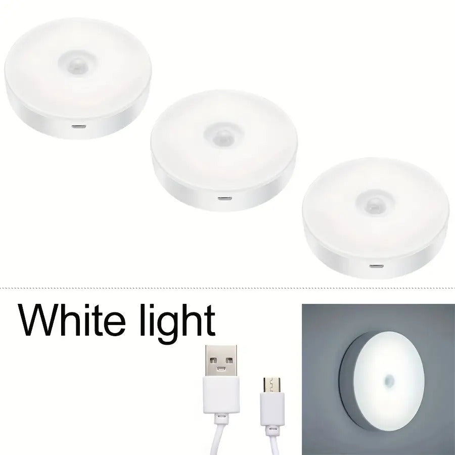 Lampe Murale à Détecteur de Mouvement, Veilleuse LED Rechargeable — Monptitlou
