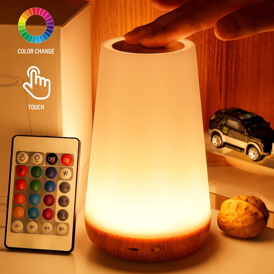 Veilleuse à commande tactile, Lampe LED tactile réglable pour chambres — Monptitlou