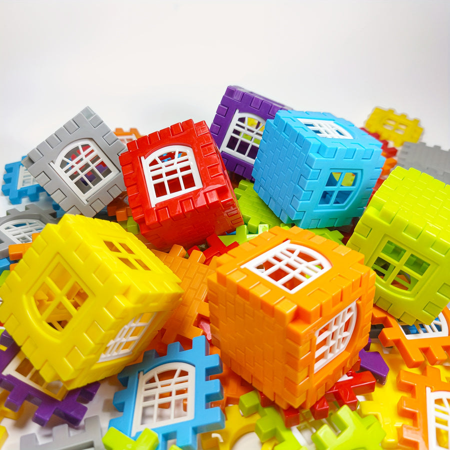 /70/100/125 pièces jeu de puzzles en plastique portable pour enfants à — Monptitlou