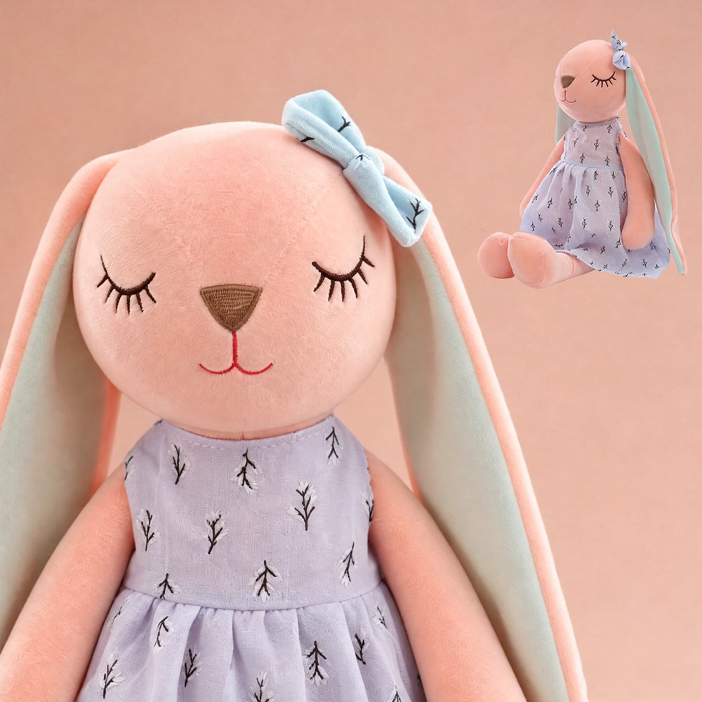 Nouvelle Poupée en Peluche Lapin à Longues Oreilles Douce et Mignonne — Monptitlou Image