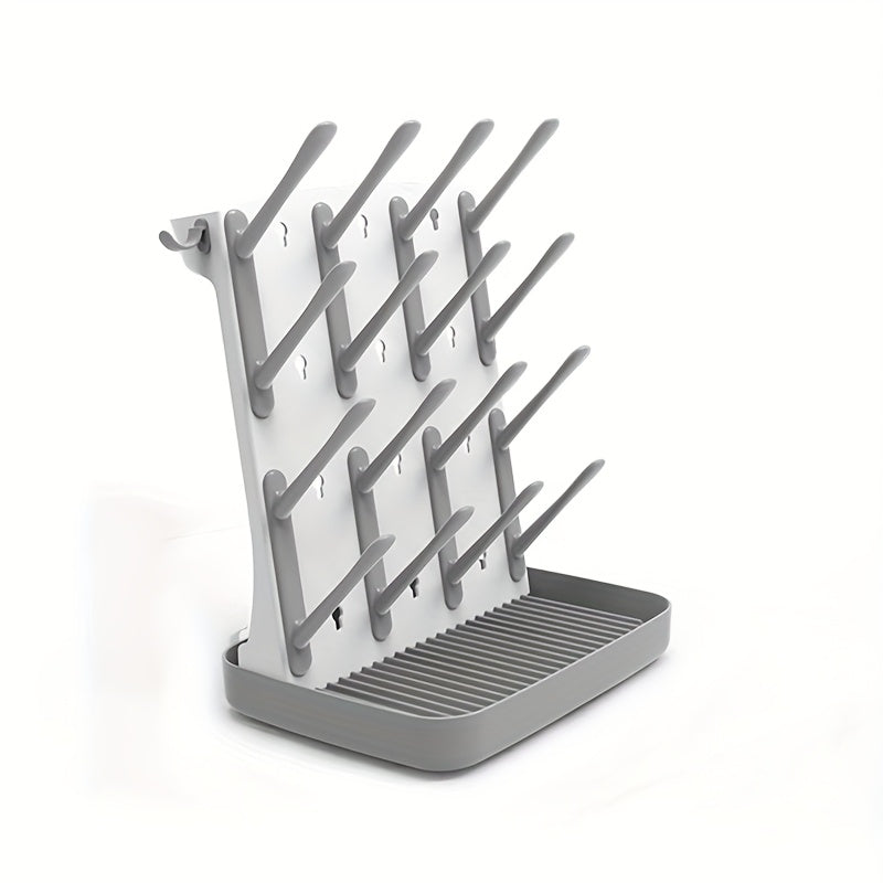 1 séchoir à biberons, support vertical pour sécher les biberons avec 18 — Monptitlou