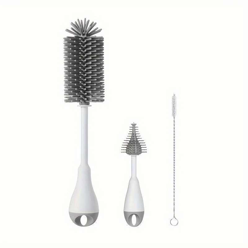 Ensemble de brosses pour biberons en silicone 3-en-1 avec brosse pour — Monptitlou