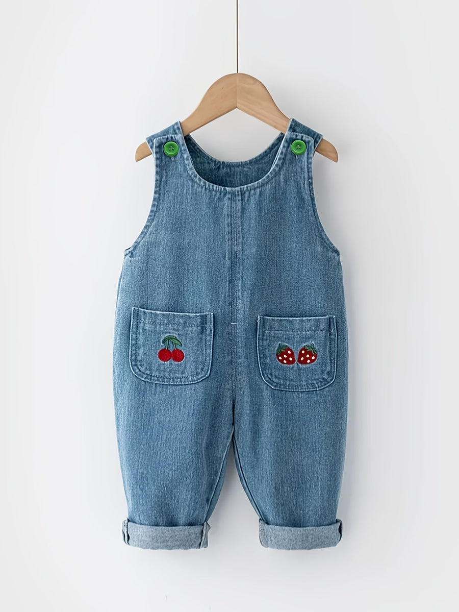 Salopette pour bébé et tout-petit, pantalon en denim — Monptitlou