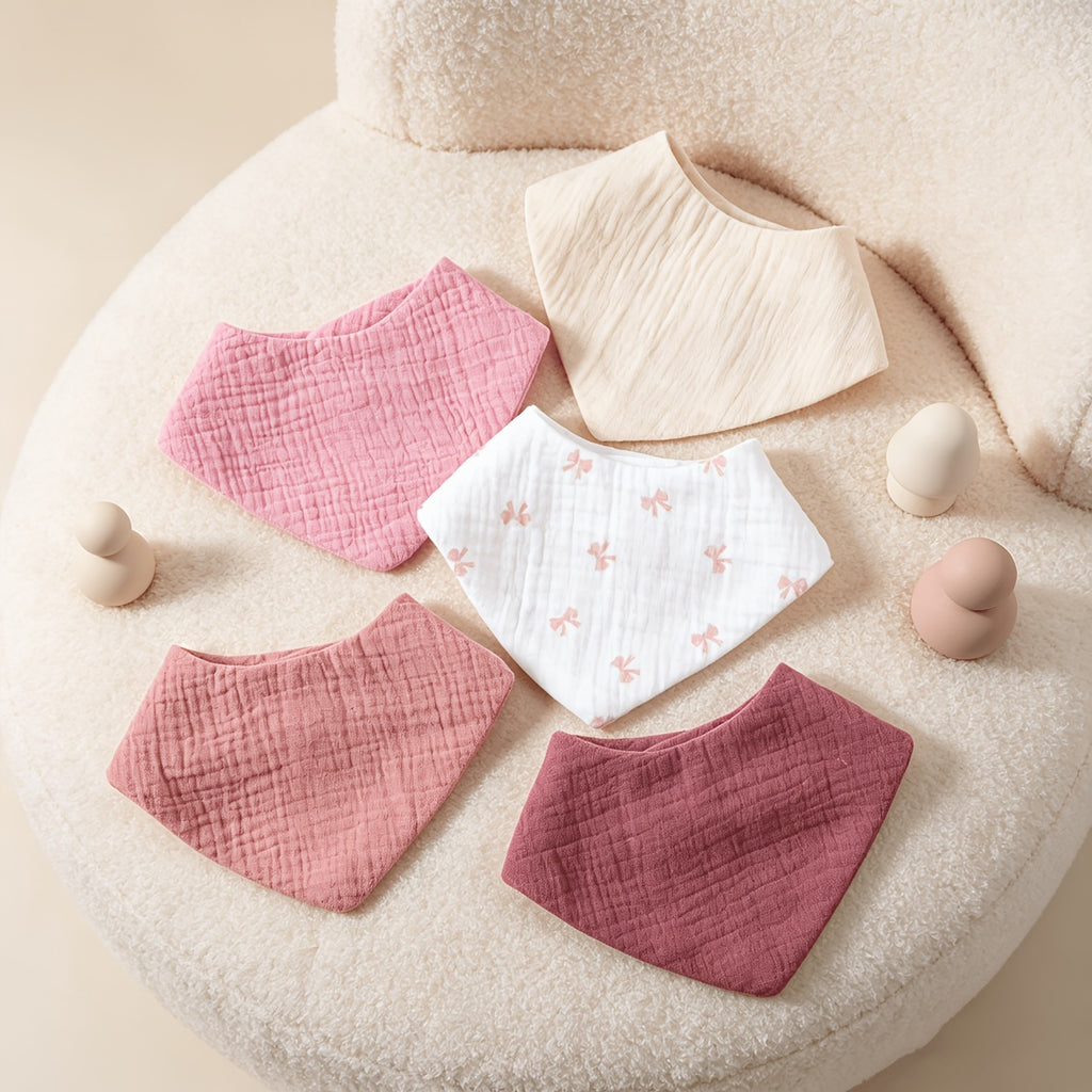 Bavoirs simples et polyvalents, styles assortis pour enfants — Monptitlou