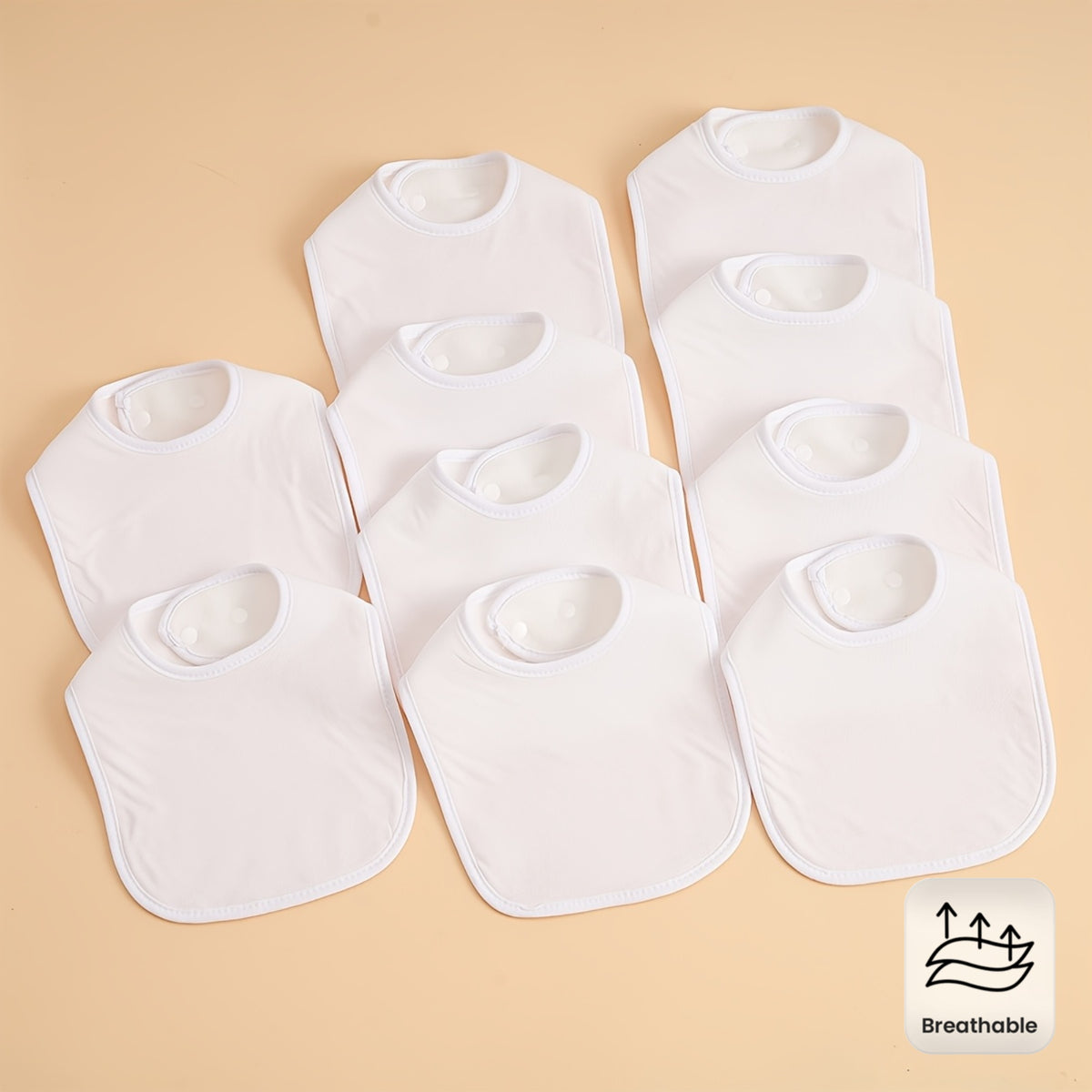 Bavoirs pour Enfants, Respirants et Absorbants, Bavoirs Bave Unisexe DIY — Monptitlou Image