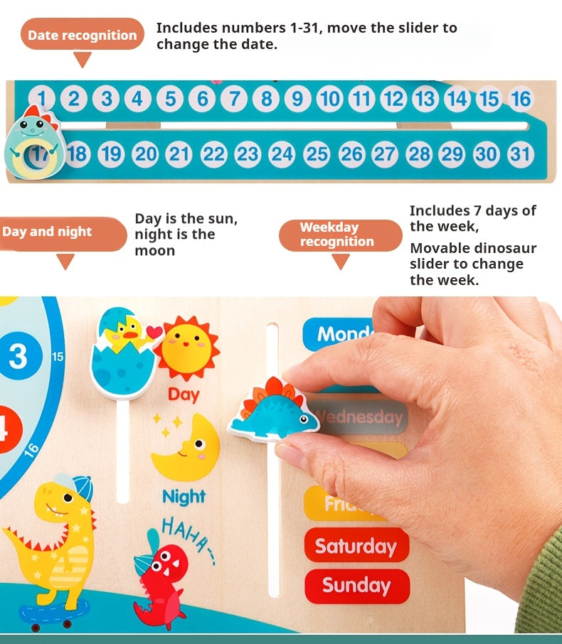 Planche puzzle horloge calendrier — Monptitlou
