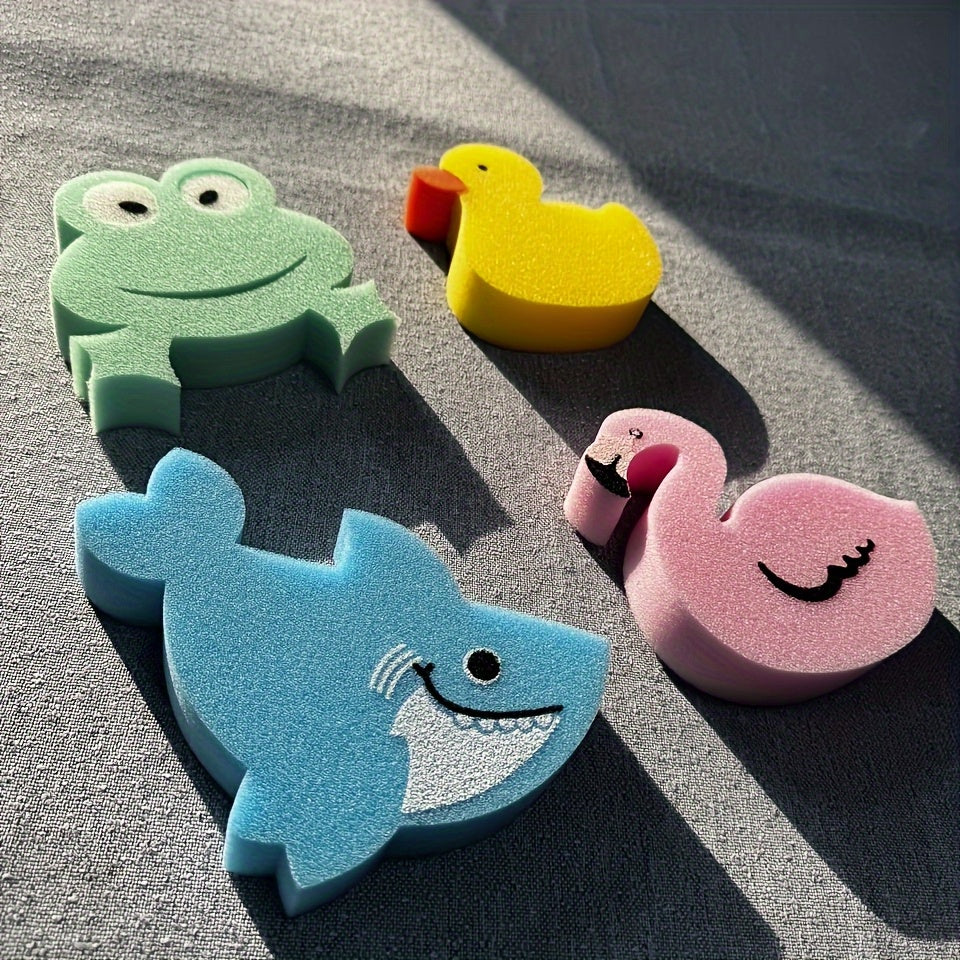 Boules de bain éponge animaux mignons, couleurs aléatoires — Monptitlou