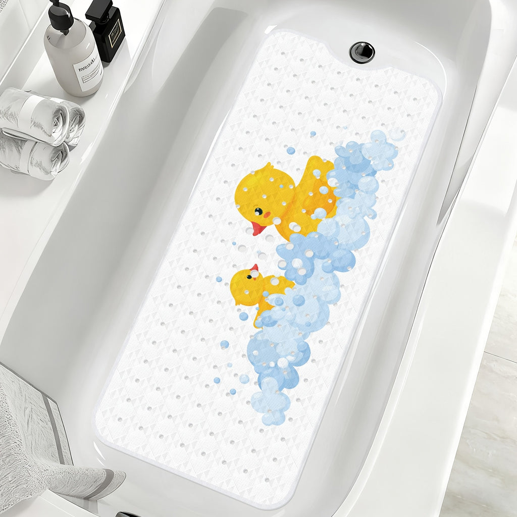 1 tapis antidérapant pour baignoire avec rainure — Monptitlou