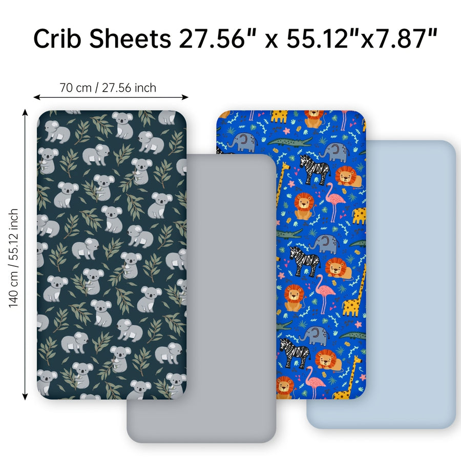 Draps-housses pour enfants en microfibre 100 % polyester 85 GSM — Monptitlou