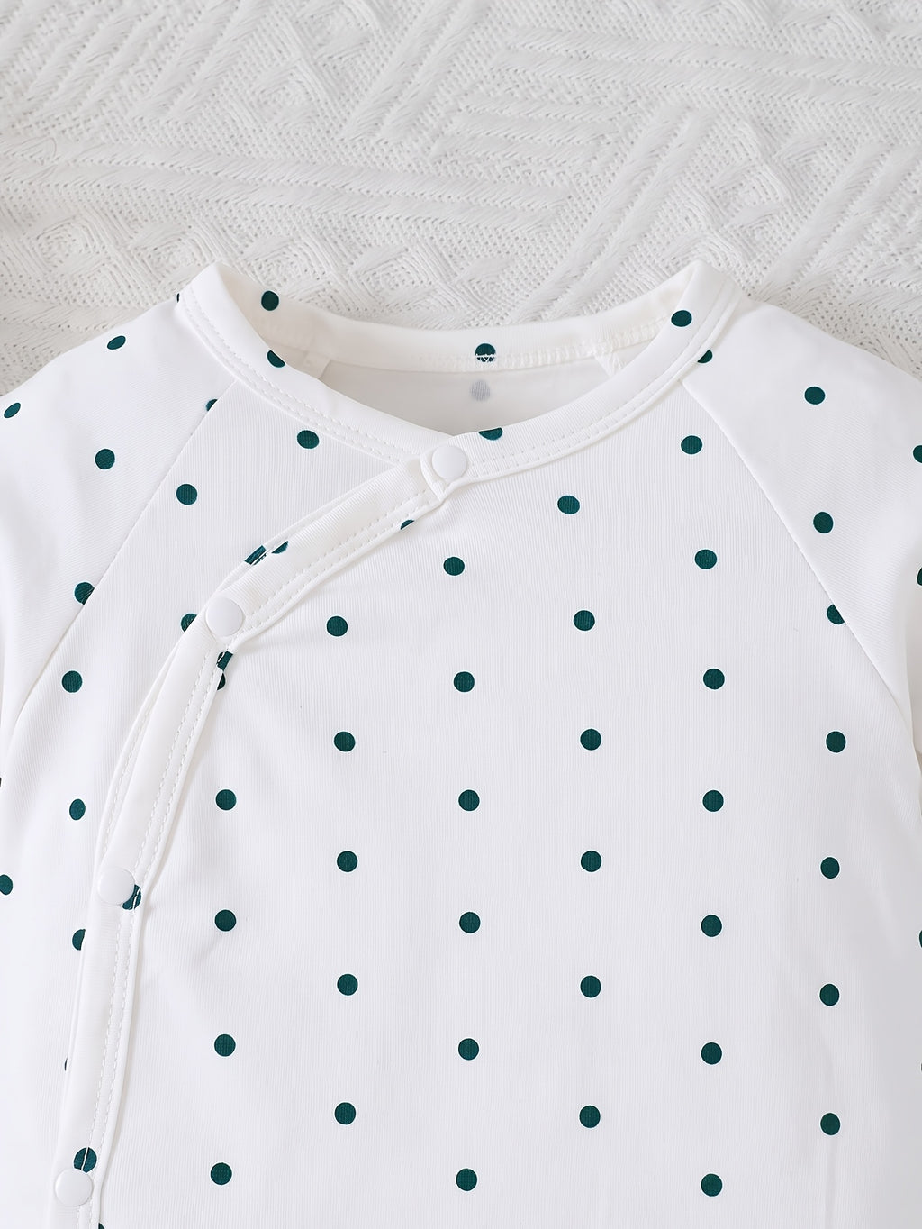 Ensemble 2 pièces Printemps/Automne pour bébé : bandeau à nœud à pois — Monptitlou