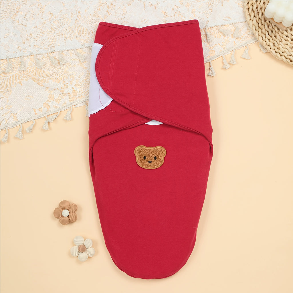 Sac de couchage 1 pièce pour enfant en pur coton avec écusson ours — Monptitlou