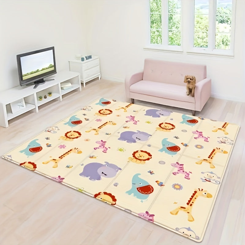 Tapis de jeu pliable double face pour enfants — Monptitlou
