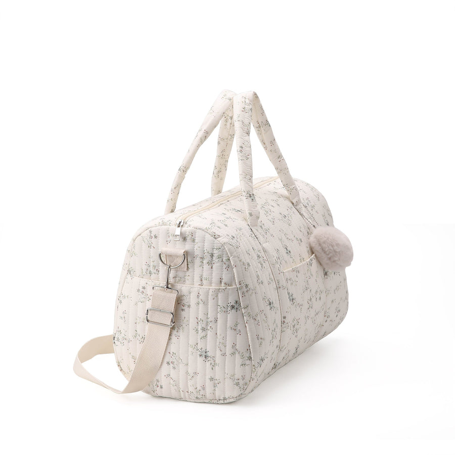 Sac à langer en polyamide imprimé floral avec grande capacité et design convivial pour les voyages