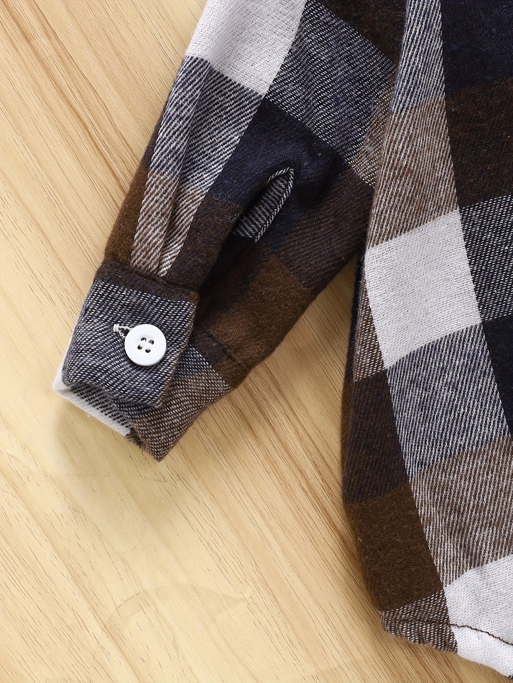 Ensemble Hiver pour Garçons en Coton à Carreaux avec Chemise à Col à — Monptitlou