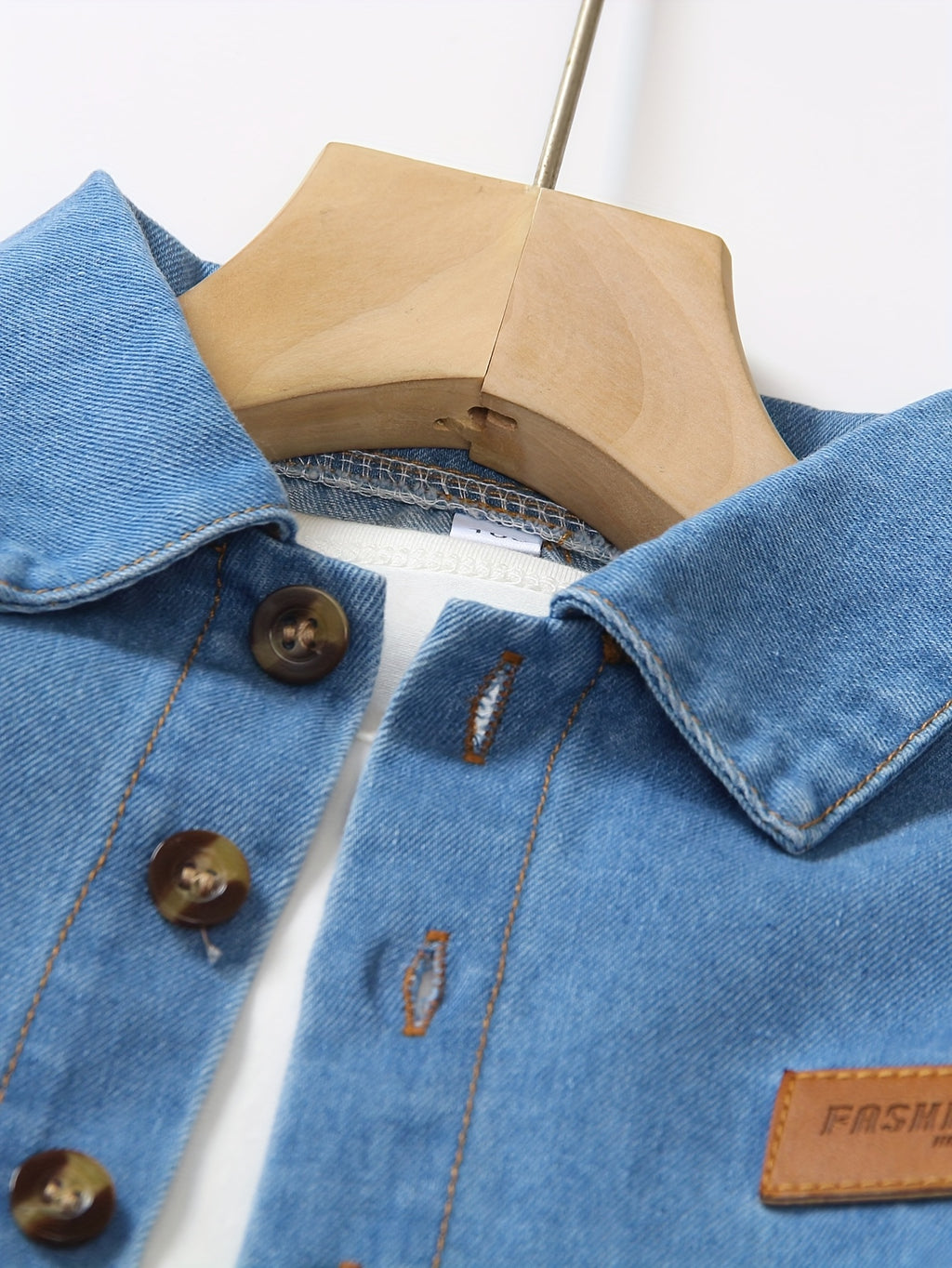 1 Ensemble Jeune Denim Manches Longues et Pantalon Long : Comprend une — Monptitlou
