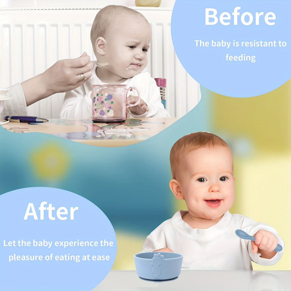 Bols bébé en silicone alimentaire — Monptitlou