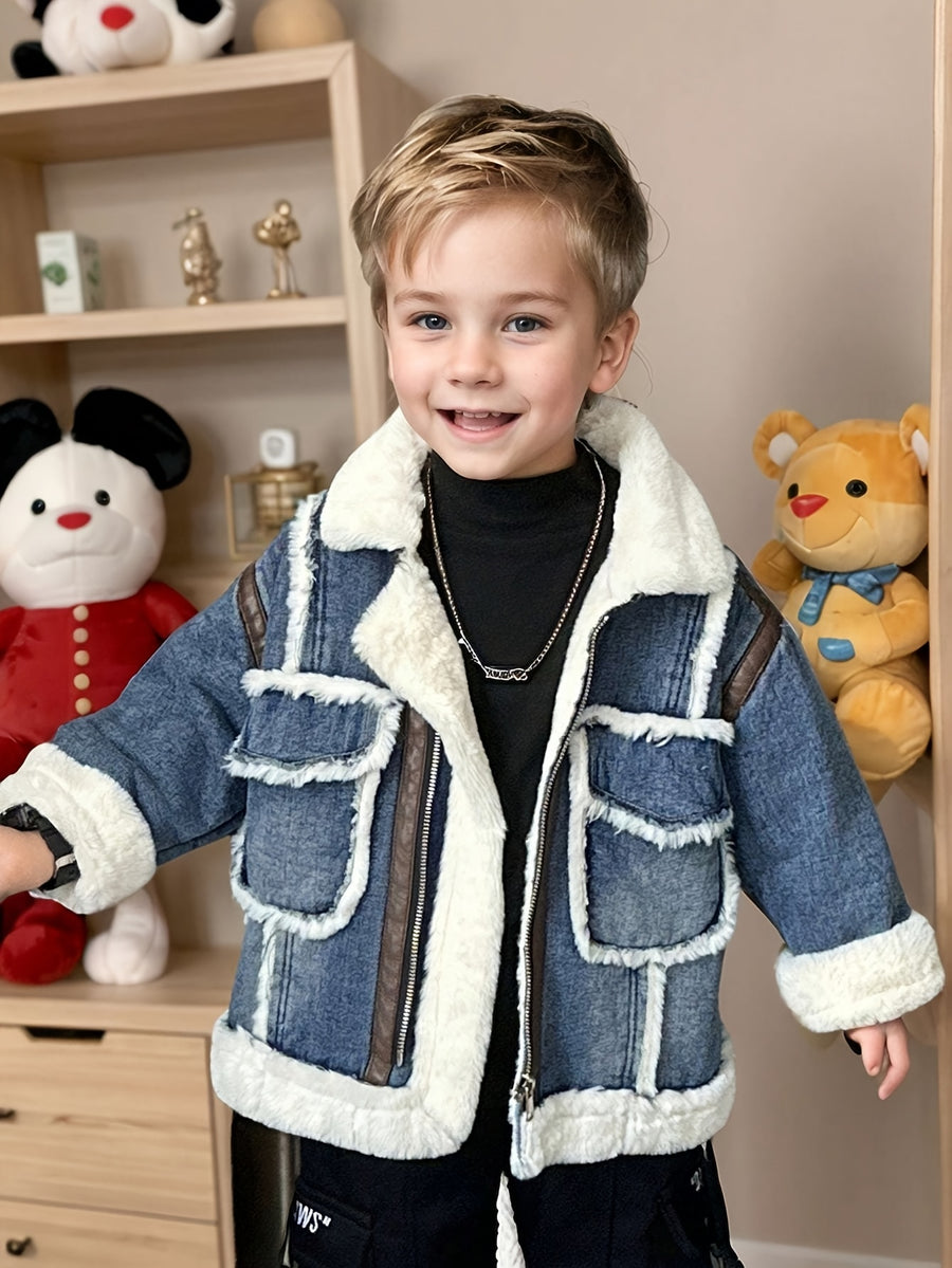 Veste de neige d'hiver pour bébés et jeunes enfants, style Noël — Monptitlou