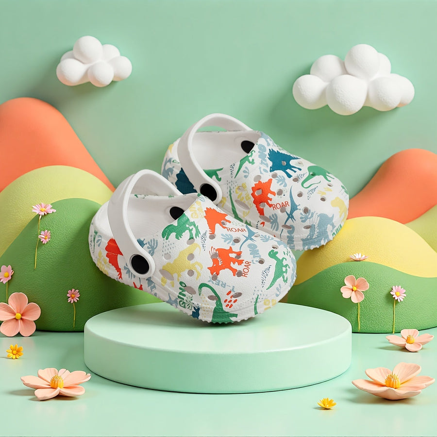 Pantoufles plates d'été à imprimé aléatoire pour un usage quotidien — Monptitlou