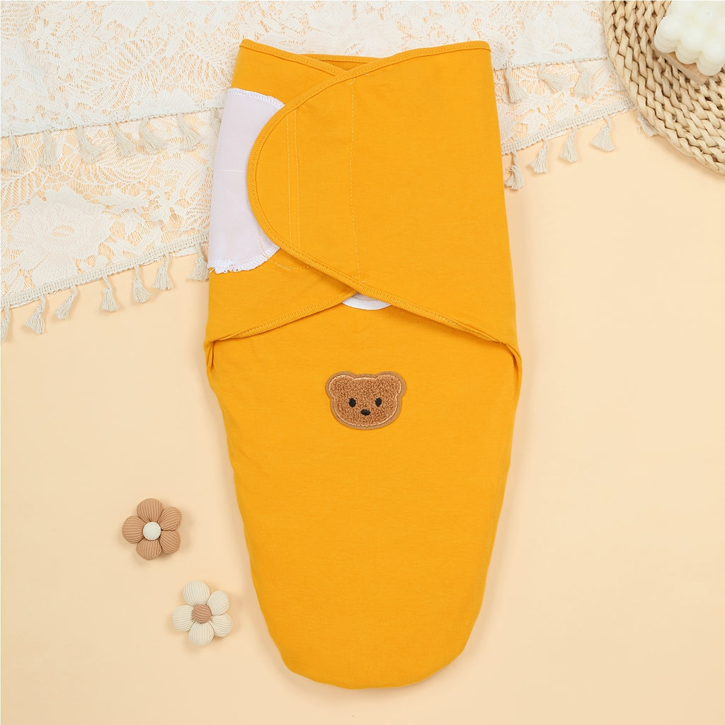 Sac de couchage 1 pièce pour enfant en pur coton avec écusson ours — Monptitlou
