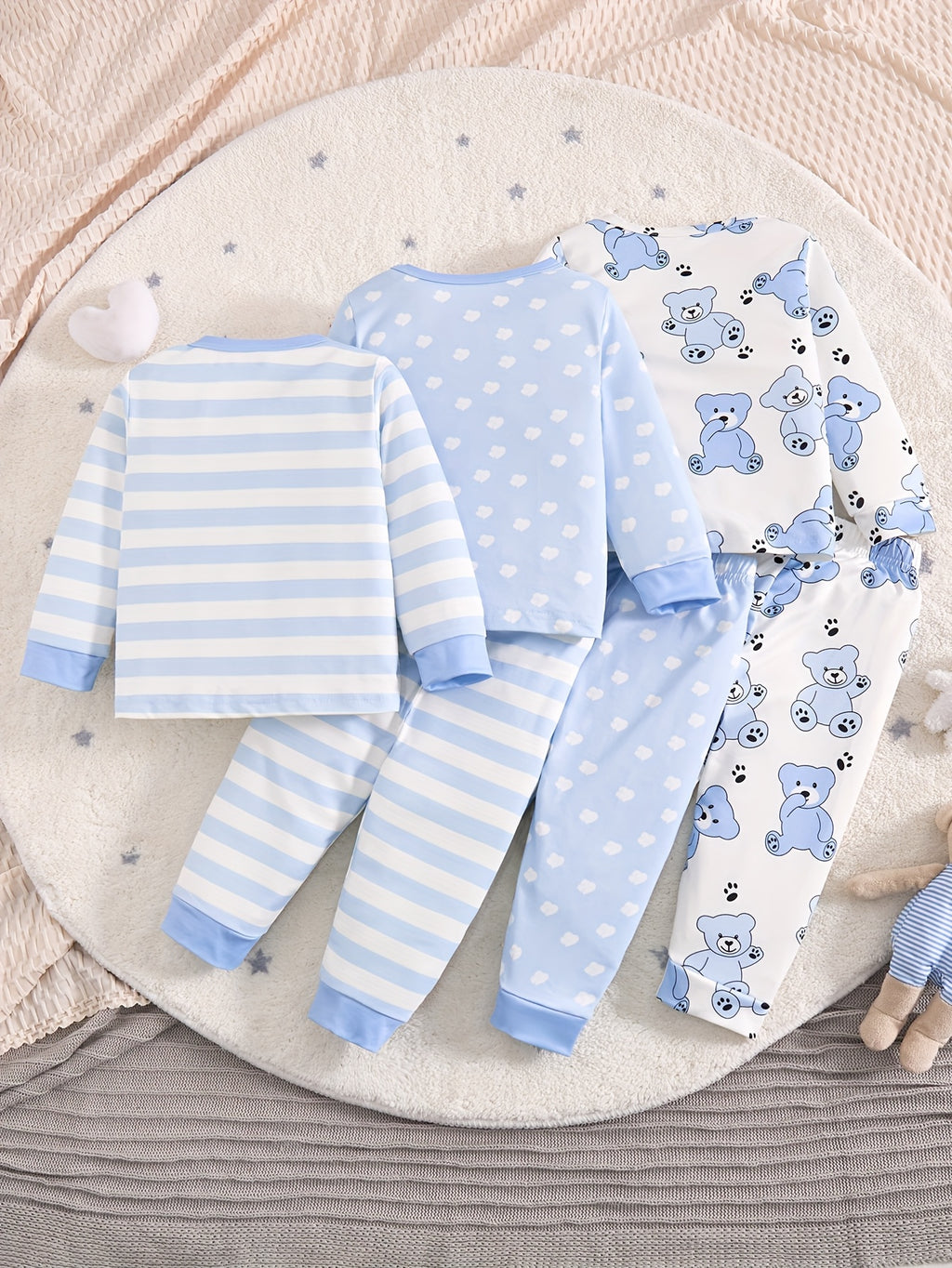 Ensemble pyjama pour bébé garçon, 3 pièces — Monptitlou