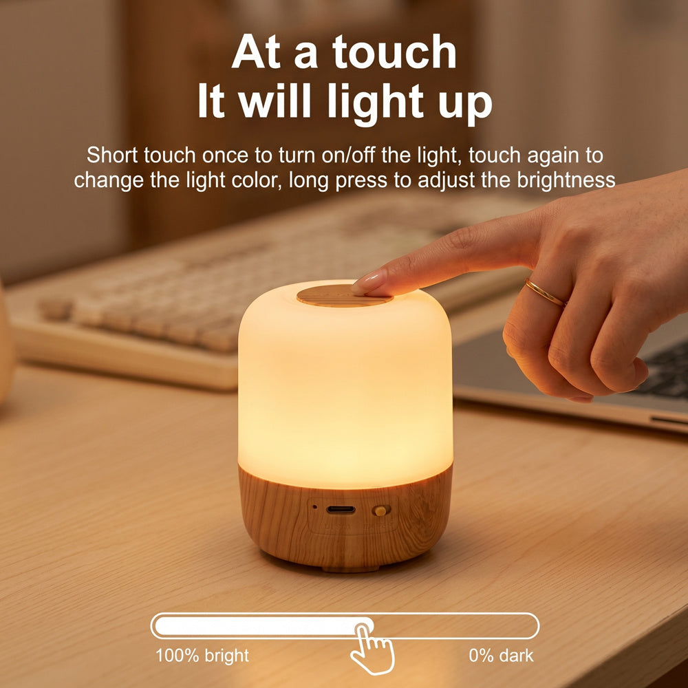 Veilleuse LED Intelligente à Commande Tactile — Monptitlou