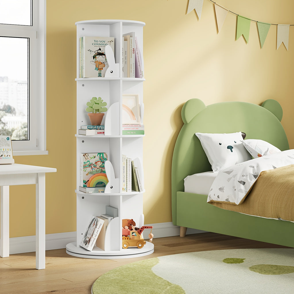Bibliothèque, Étagère pour enfants rotative à 360° — Monptitlou