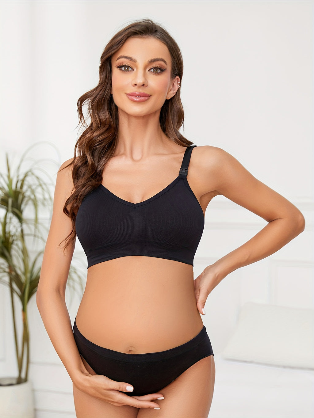 6 soutiens-gorge d’allaitement en nylon, confortables — Monptitlou