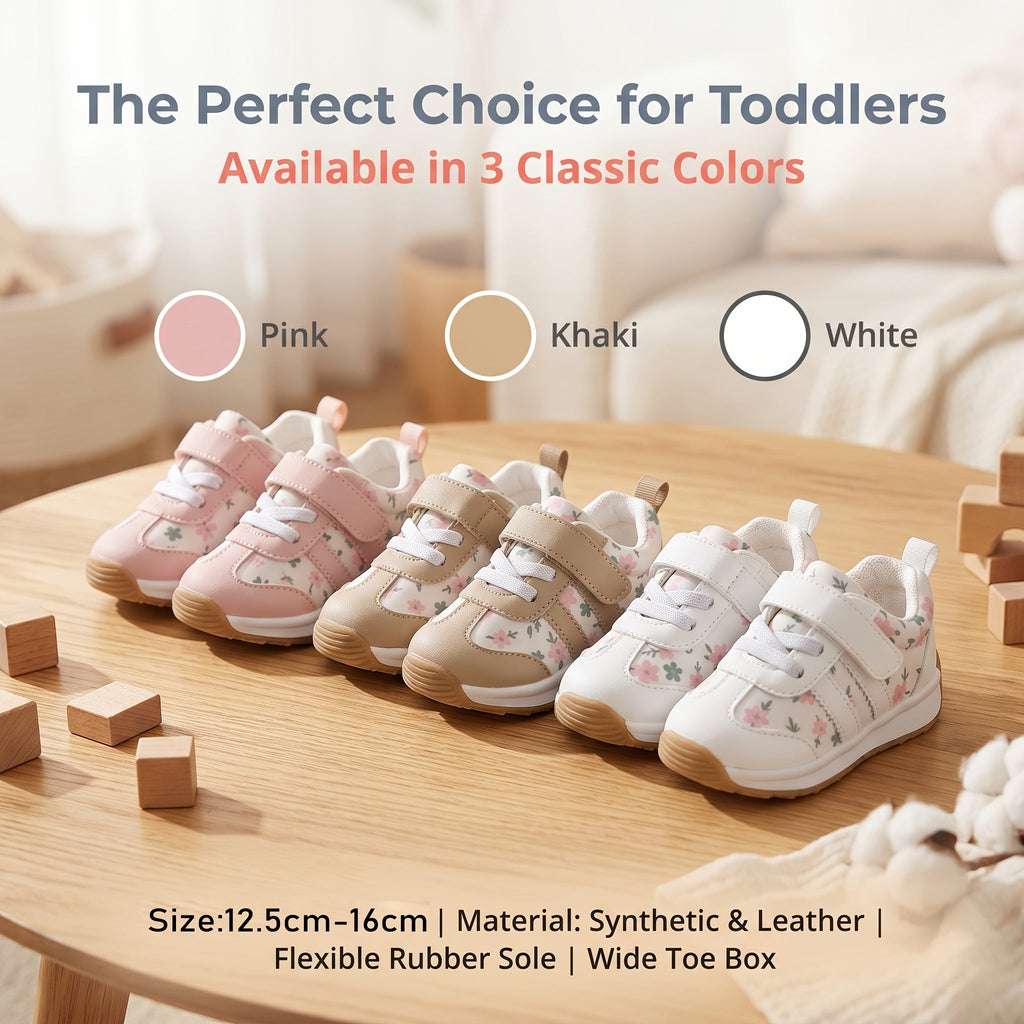 Chaussures de marche pour bébés et tout-petits Printemps Automne Nouveaux 1-3 ans Semelle souple Antidérapante Chaussure