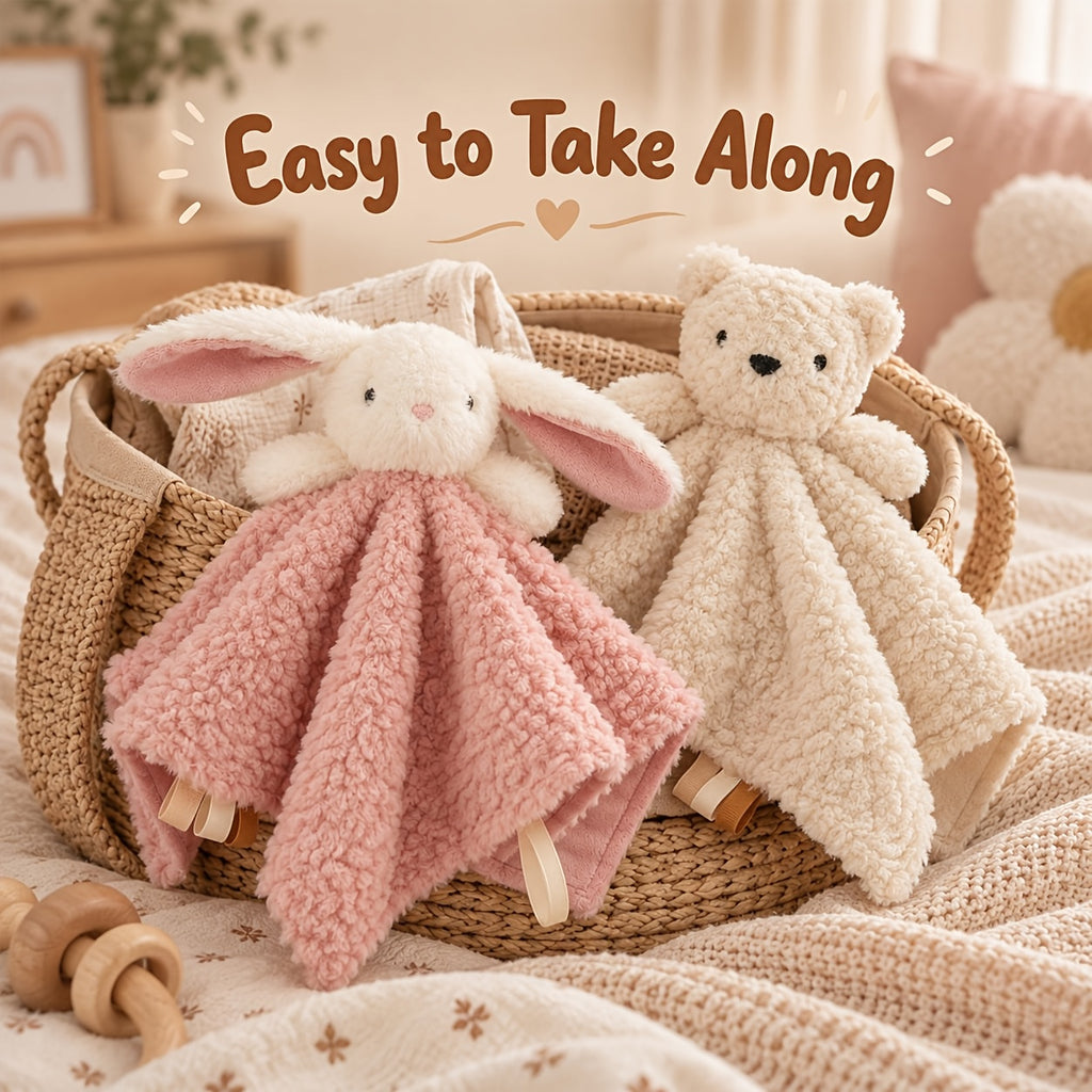 Adorable jouet apaisant pour bébé ours brun — Monptitlou
