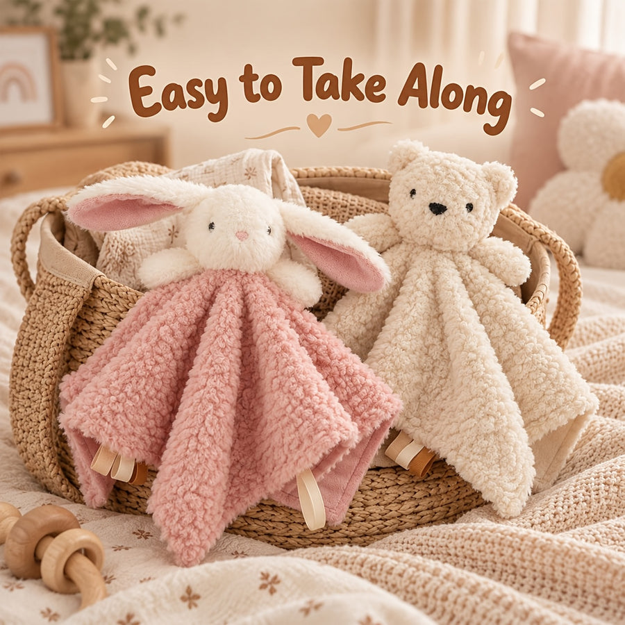 Adorable jouet apaisant pour bébé ours brun — Monptitlou