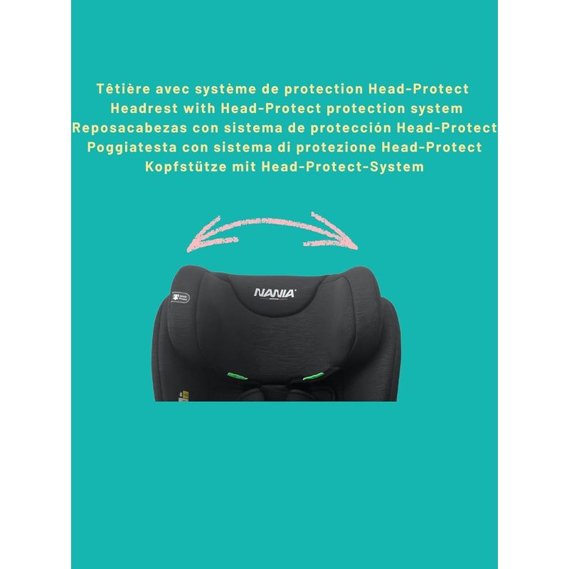 Nania Milano, Siège auto bébé ISOFIX, évolutif 76-150 cm, de 9 à 36 kg — Monptitlou