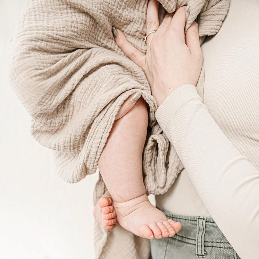 Lot de 2 langes bébé en mousseline, deux formats — Monptitlou
