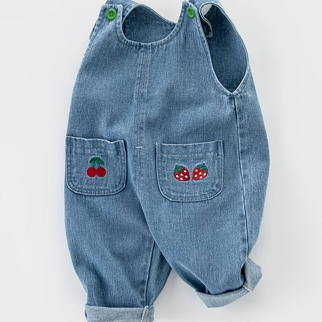 Salopette pour bébé et tout-petit, pantalon en denim — Monptitlou