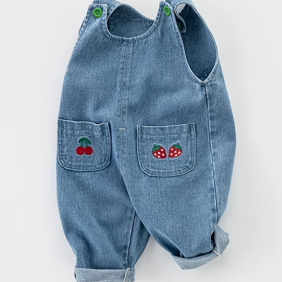 Salopette pour bébé et tout-petit, pantalon en denim — Monptitlou