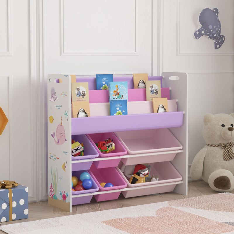 Étagère pour enfants 'Rødøy avec 6 boîtes 78 X 86 X 27 Cm — Monptitlou Image