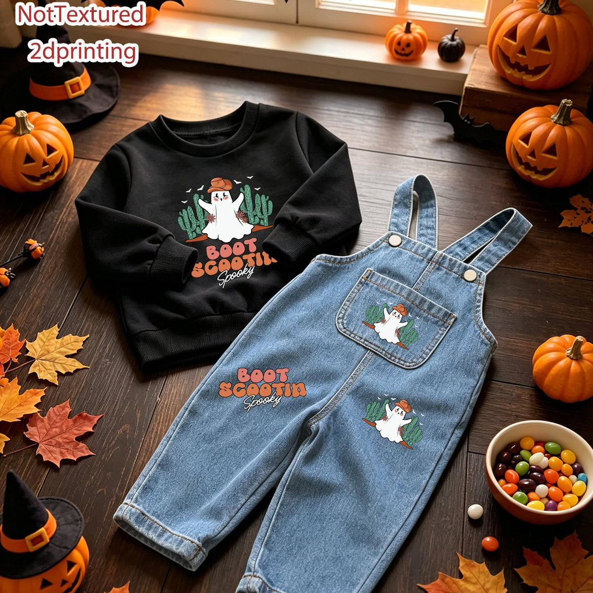 Ensemble 2 pièces Halloween pour bébé garçon, automne-hiver — Monptitlou Image