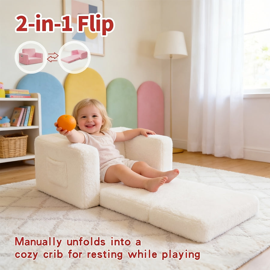 Canapé enfant 2 en 1 convertible pliable — Monptitlou