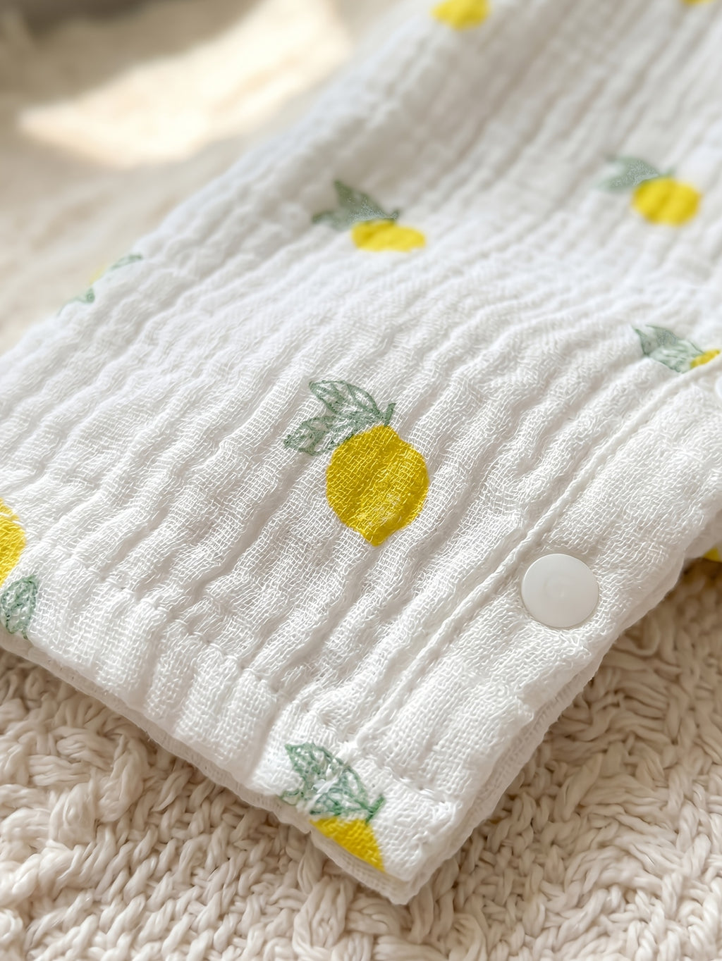 Mini-houppelande 1pc Bébé Nouveau-né Fille Garçon Imprimé Citron en — Monptitlou