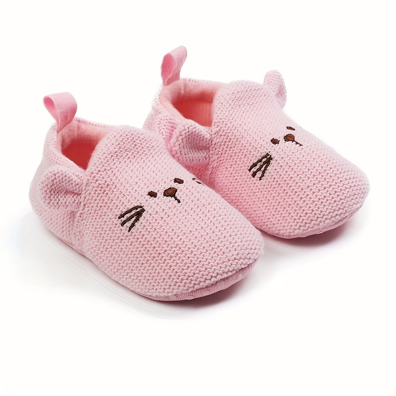 Chaussures premières marches pour bébé garçon et fille, motif dessin animé, semelle souple légère antidérapante, respira