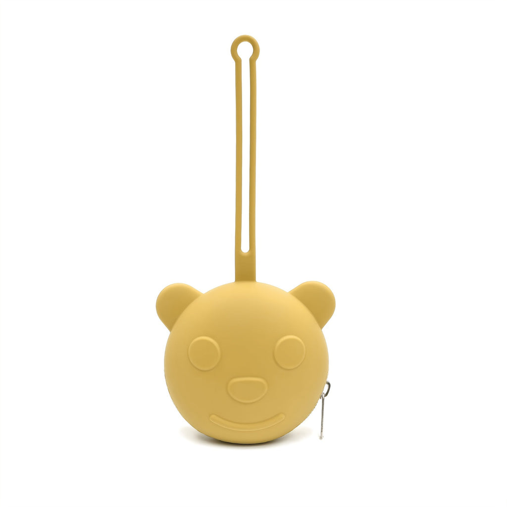 Boîte de rangement pour tétine bébé, sac de voyage portable ours — Monptitlou