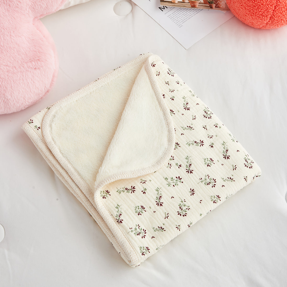 Couverture pour bébé en muslin minky pour filles et garçons — Monptitlou Image