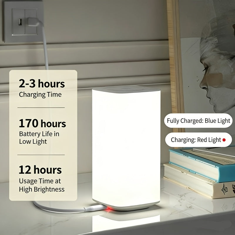 Lampe de nuit carrée avec dégradé RGB — Monptitlou