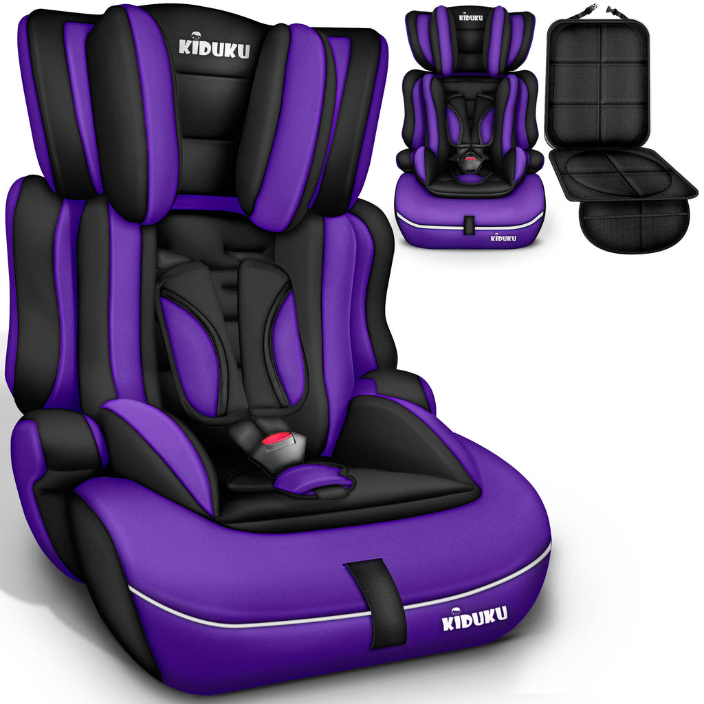 KIDUKU® Siège auto enfant 9-36 kg (1-12 ans) avec coussin pour siège — Monptitlou