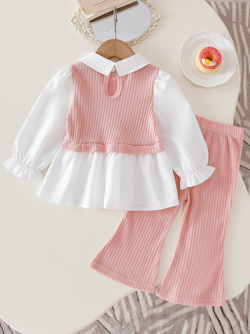 Ensemble contrasté réversible printemps/automne pour filles, photo 21