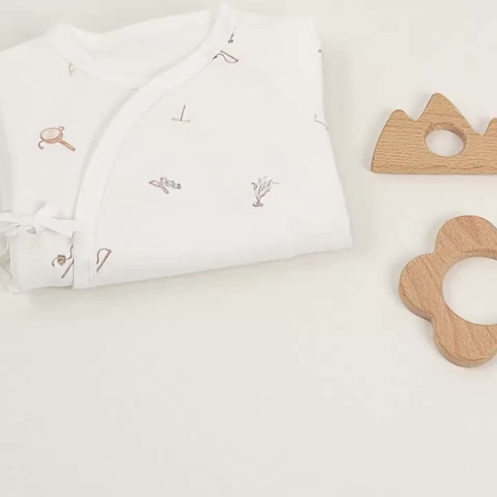 MOUSS MISKY Ensemble 2 pièces pour nouveau-né 0-3 mois : Body pyjama et — Monptitlou