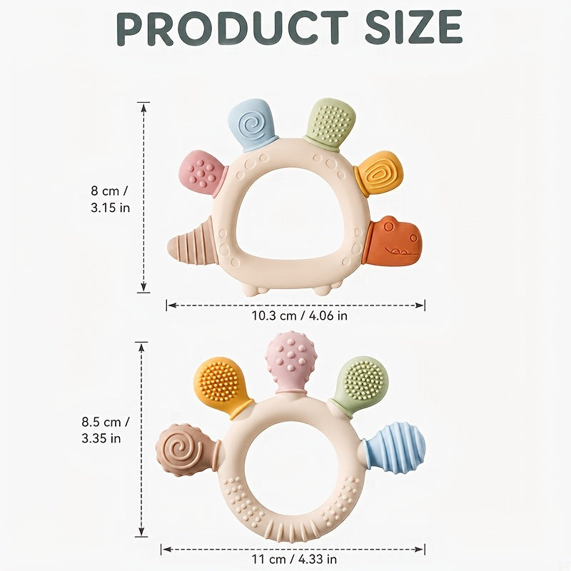 Anneaux de dentition pour bébé en silicone mignons — Monptitlou