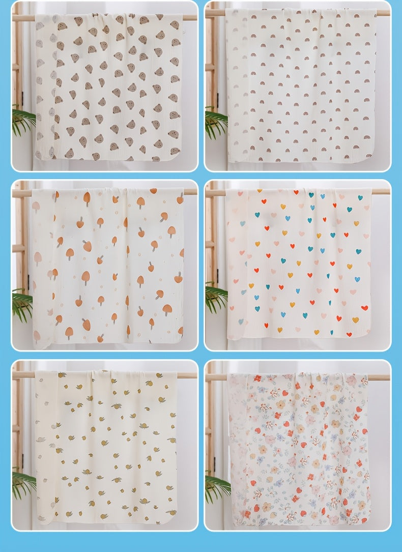 Lot de 2 langes bébé en double gaze absorbante — Monptitlou
