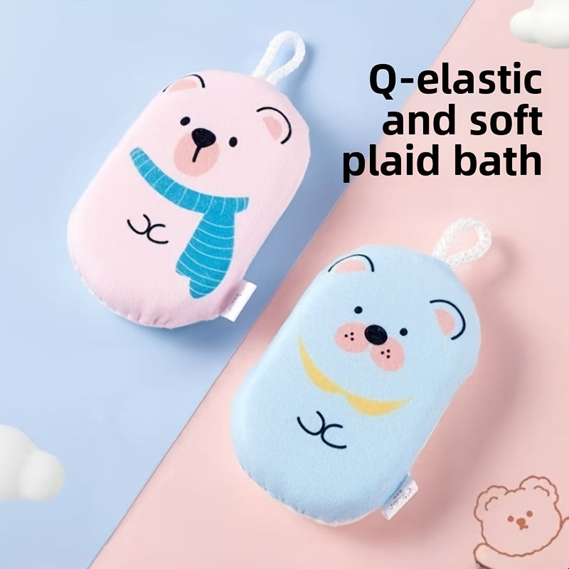 Gant de bain en mousse moussante doux pour nouveau-né, motif cartoon — Monptitlou