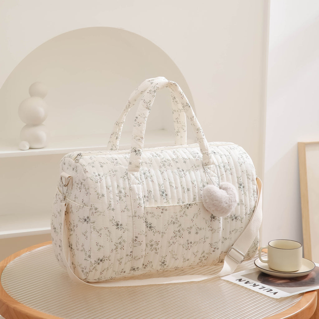 Sac à langer en polyamide imprimé floral avec grande capacité et design — Monptitlou
